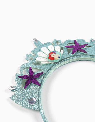 Tutu and Alice band set Disney Ariel for children, green/purple