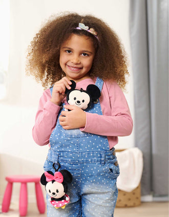 Porta-chaves de peluche Disney Cutie Clipz para criança, sortido