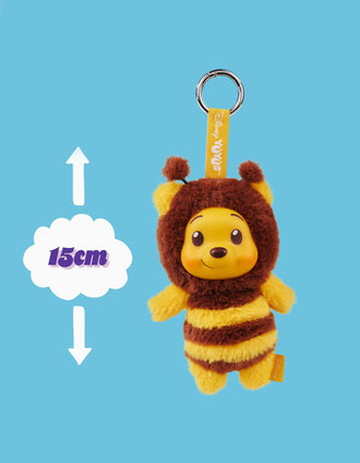 Porta-chaves de peluche Disney Yuyus Winnie the Pooh para criança, sortido