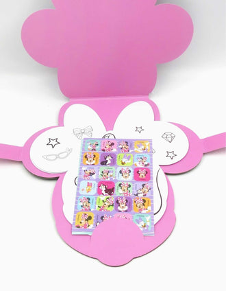 Colouring activity book Disney Minnie for children, pink