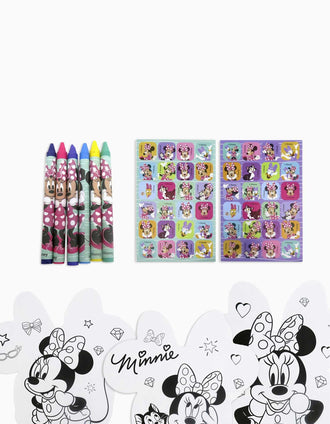 Colouring activity book Disney Minnie for children, pink