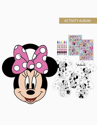 Colouring activity book Disney Minnie for children, pink
