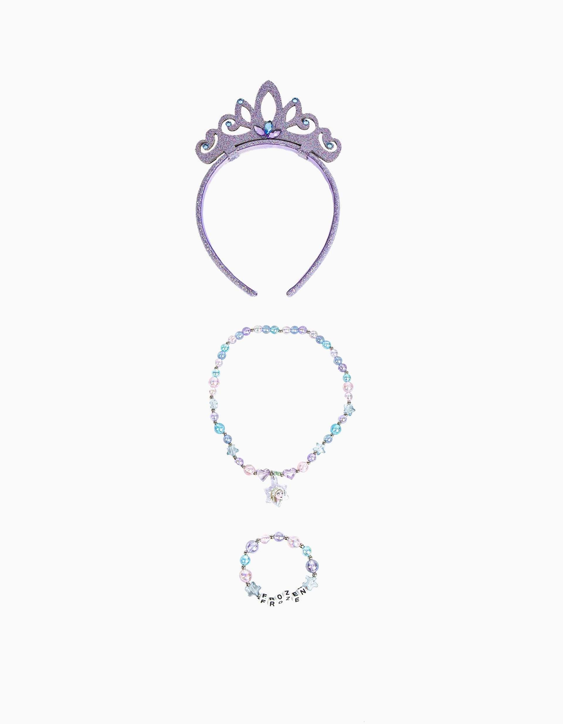 Set of accessories 3 pieces Disney Frozen for children, lilac