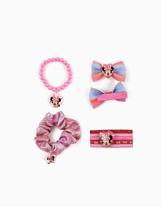 Hair accessory bag Disney Minnie for children, pink