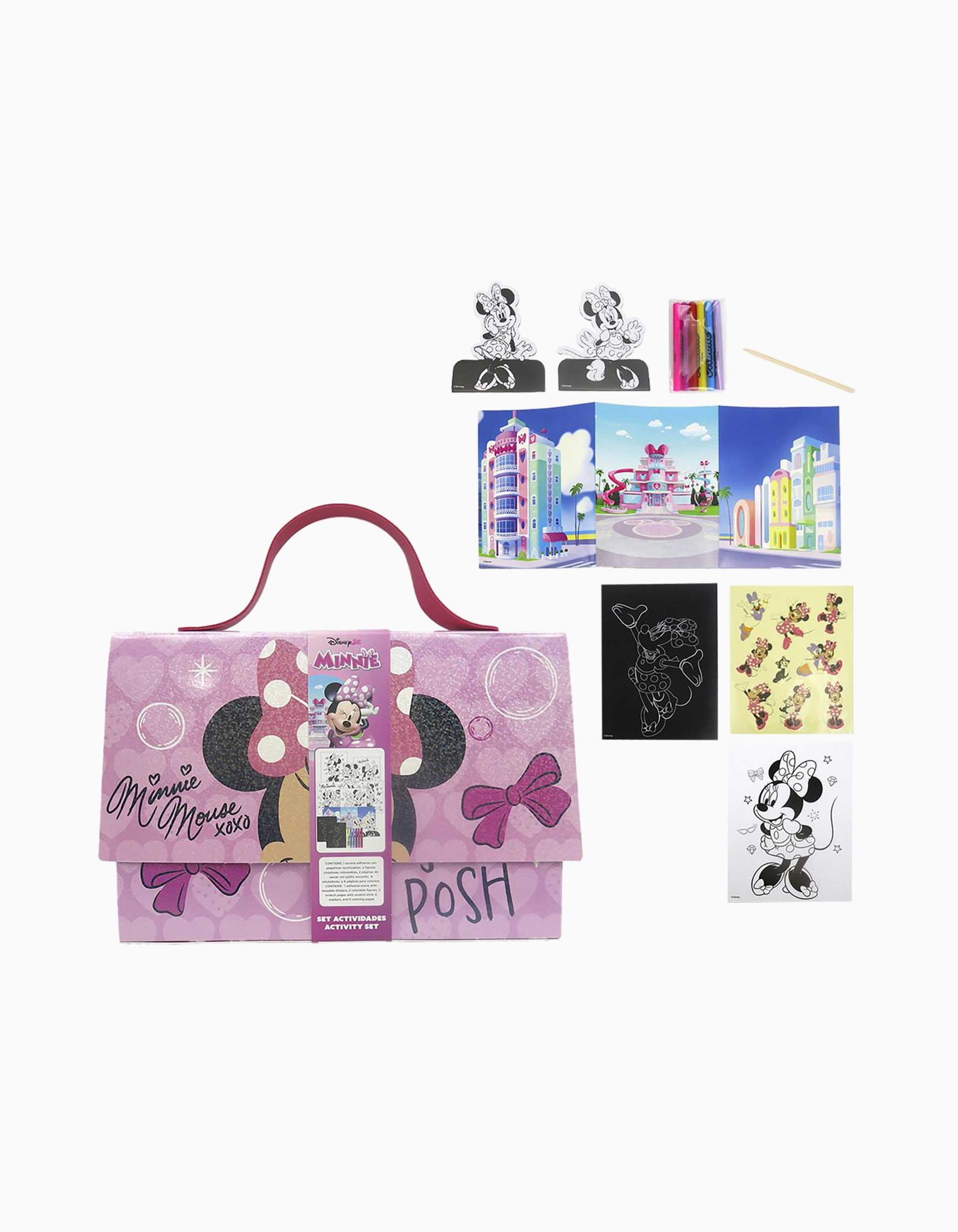 Colouring activity set Disney Minnie for children, pink