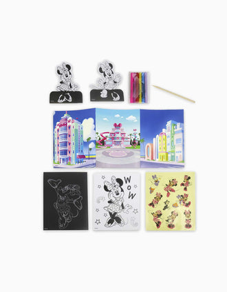 Colouring activity set Disney Minnie for children, pink