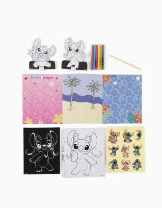 Colouring activity set Disney Stitch for children, blue/pink