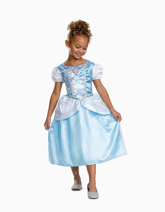 Disfarce Disney Cinderela com detalhes em tule para menina, azul