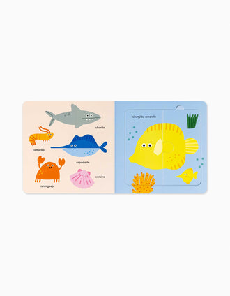 Livro-Puzzle Oceano Edicare 18M+