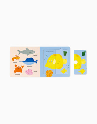 Livro-Puzzle Oceano Edicare 18M+