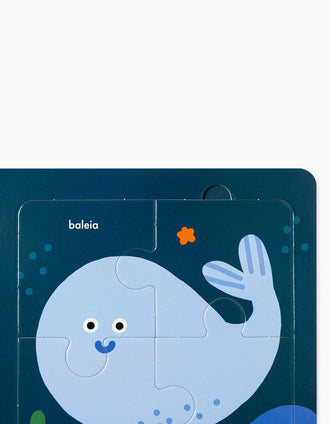Livro-Puzzle Oceano Edicare 18M+