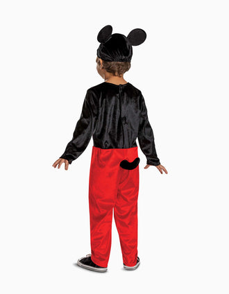 Disfarce Disney Mickey com gorro para criança, multicolor