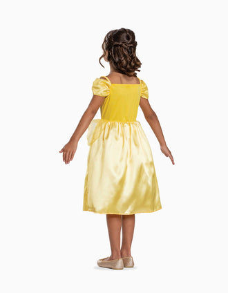 Disfarce Disney Bela com detalhes em tule para menina, amarelo