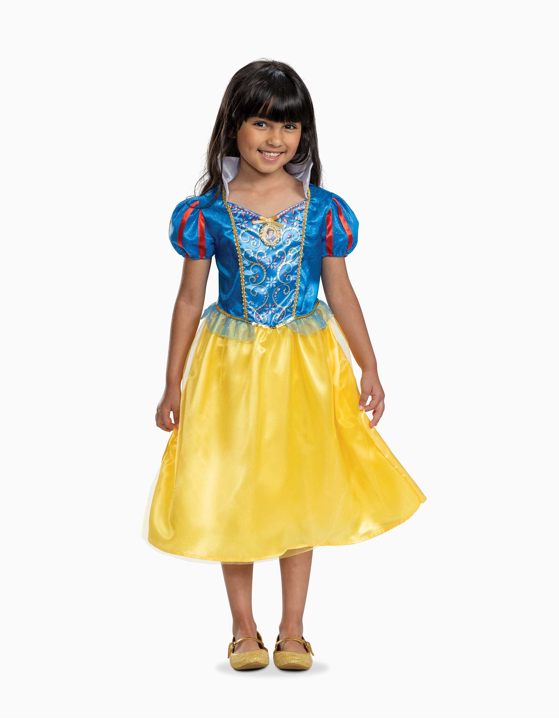 Disfarce Disney Branca de Neve para menina, azul/amarelo