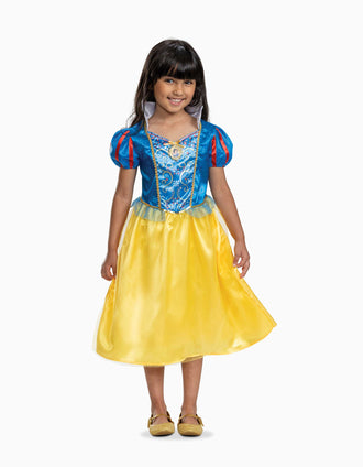 Disfarce Disney Branca de Neve para menina, azul/amarelo