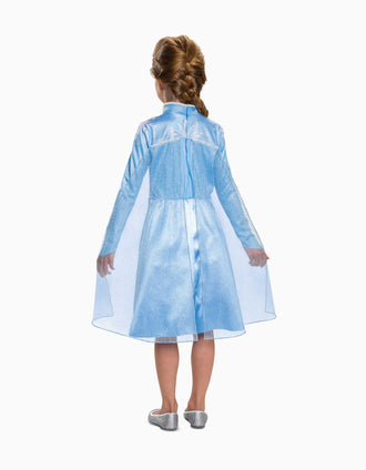 Disfarce Disney Frozen Elsa com capa de tule para menina, azul