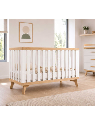 Berço Capri Fresh IKID 60x120 cm, Branco/Natural