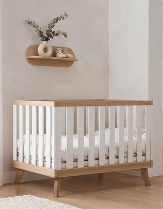 Berço Capri Fresh IKID 60x120 cm, Branco/Natural