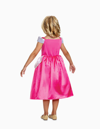 Disfarce Disney Bela Adormecida com detalhes em tule para menina, rosa