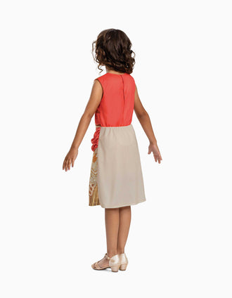 Disfarce Disney Vaiana para menina, bege/laranja