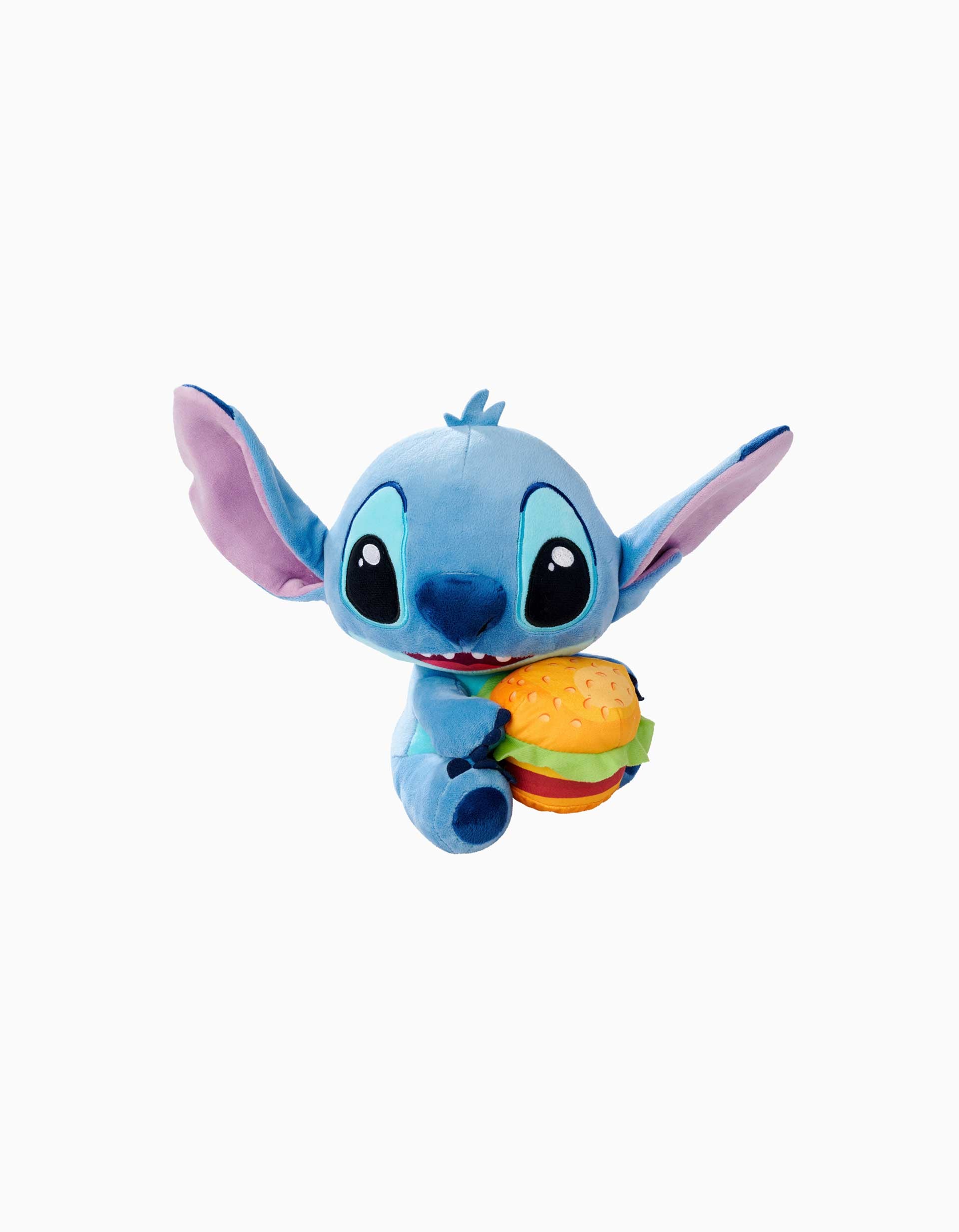 Peluche Disney Stitch com Hambúrguer 25 cm