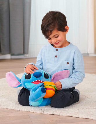 Peluche Disney Stitch com Hambúrguer 25 cm