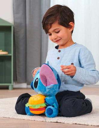 Peluche Disney Stitch com Hambúrguer 25 cm