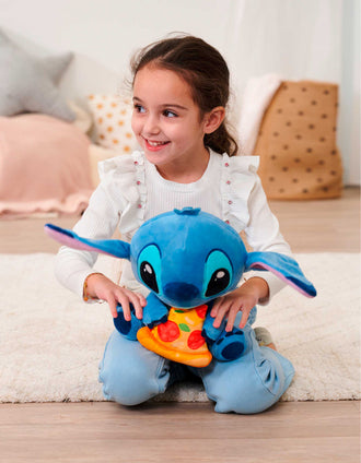 Peluche Disney Stitch com Pizza 25 cm
