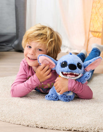 Peluche Disney Stitch com Colar Havaiano 25 cm