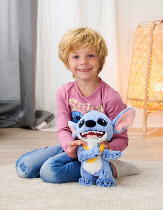 Peluche Disney Stitch com Colar Havaiano 25 cm