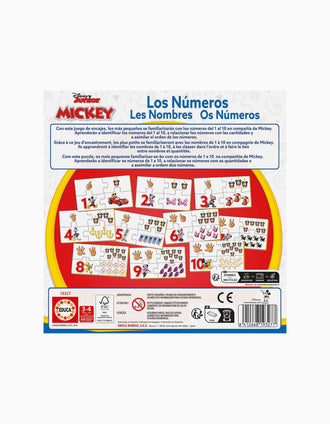 Puzzle Educativo Disney Mickey & Friends Os Números