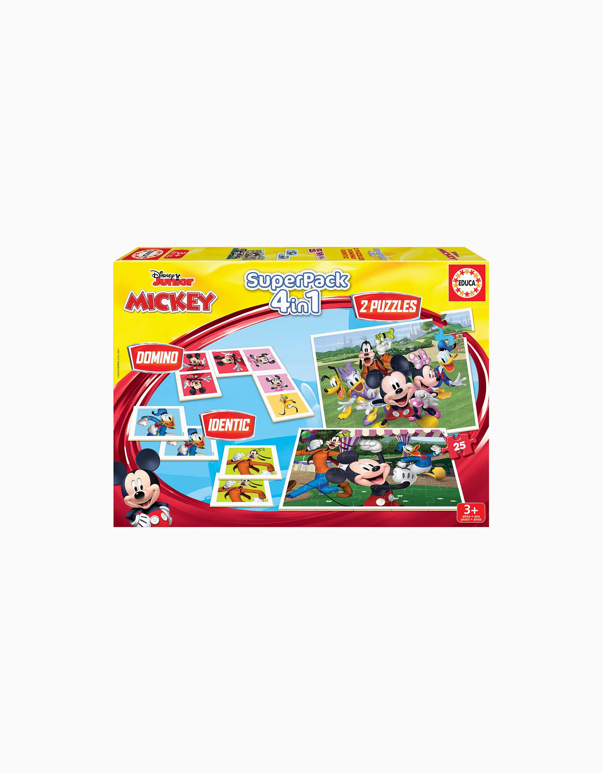 Jogo de Tabuleiro Superpack 4-em-1 Disney Mickey & Friends