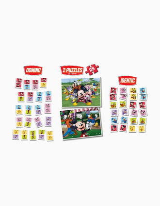 Jogo de Tabuleiro Superpack 4-em-1 Disney Mickey & Friends