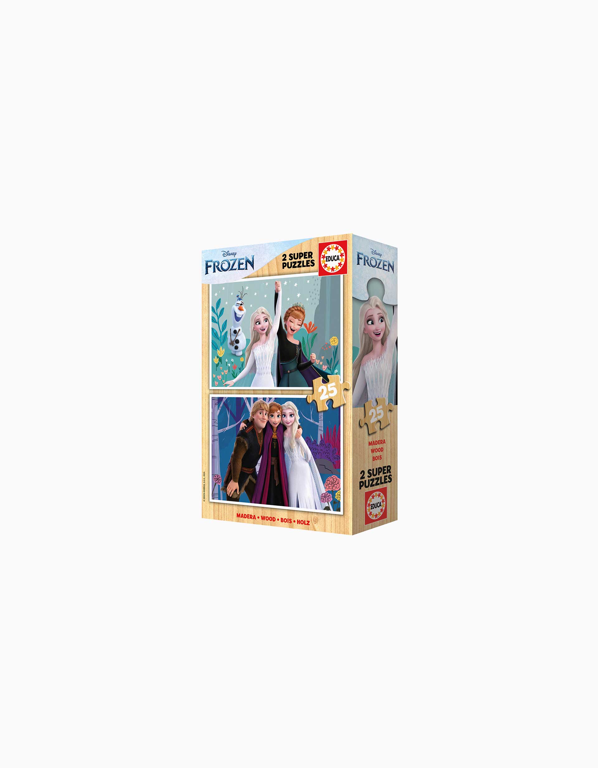 Set of 2 Jigsaw Puzzles 25 Pcs Disney Frozen