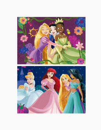 Conjunto de 2 Puzzles de 50 Pcs Princesas Disney