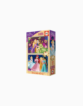 Conjunto de 2 Puzzles de 50 Pcs Princesas Disney