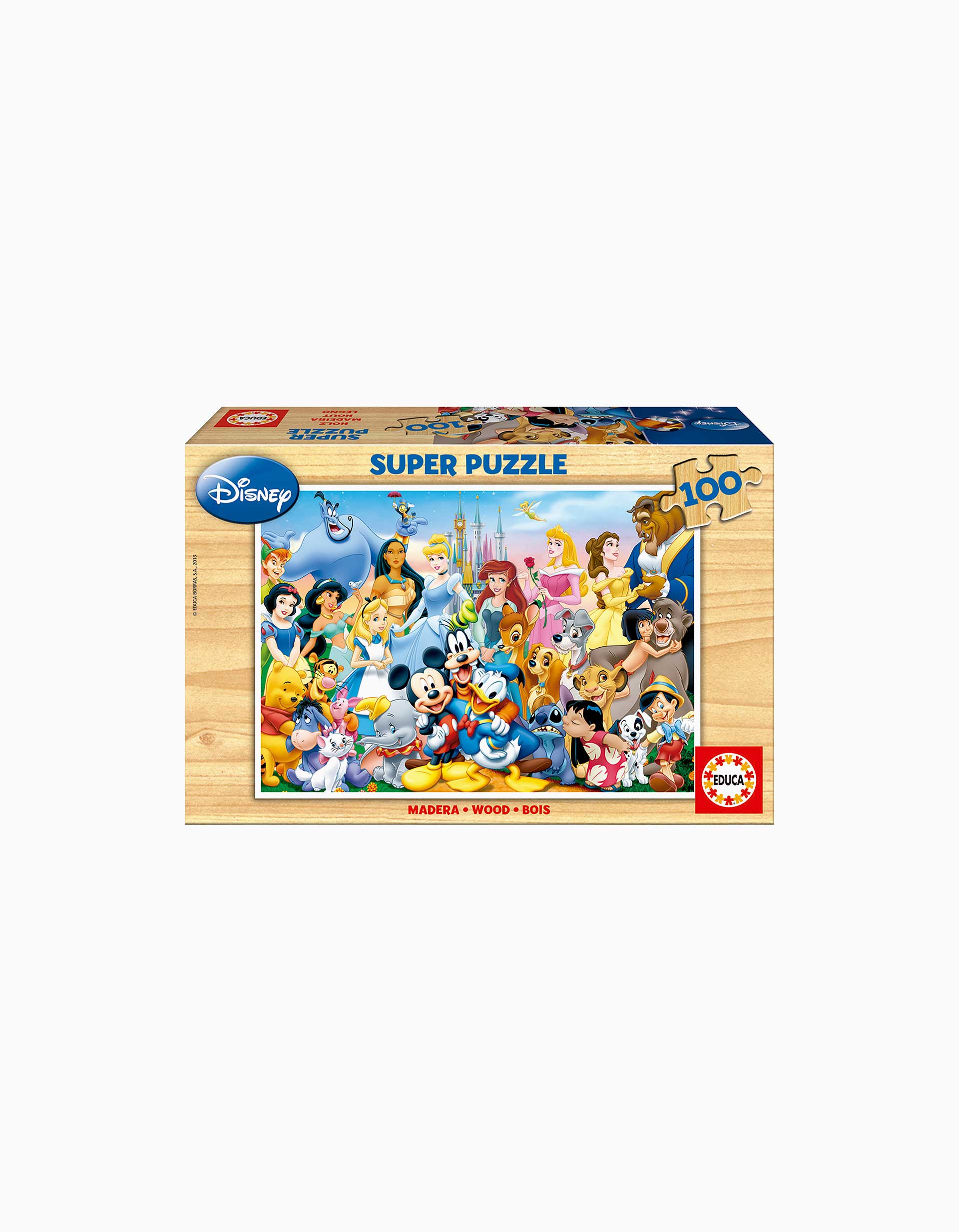 Disney World 100 Pcs Wooden Super Jigsaw Puzzle
