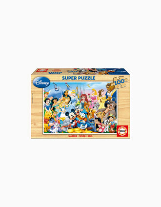 Disney World 100 Pcs Wooden Super Jigsaw Puzzle
