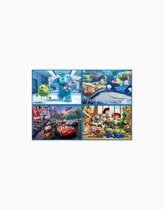 Conjunto de 4 Puzzles com Personagens Disney Pixar