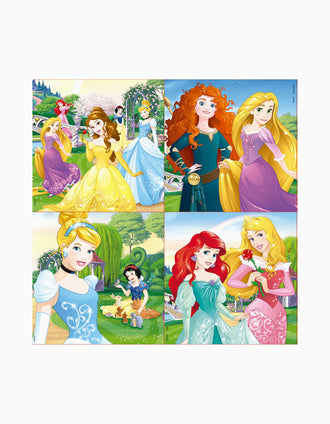 Mala com 4 Puzzles Progressivos Princesas Disney