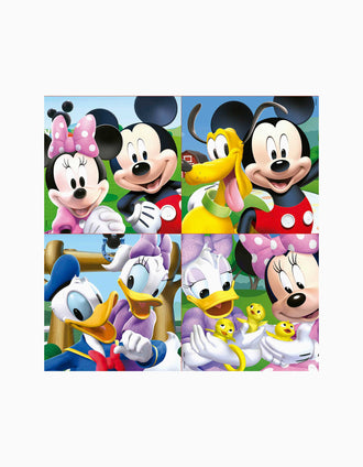 Mala com 4 Puzzles Progressivos Disney Mickey
