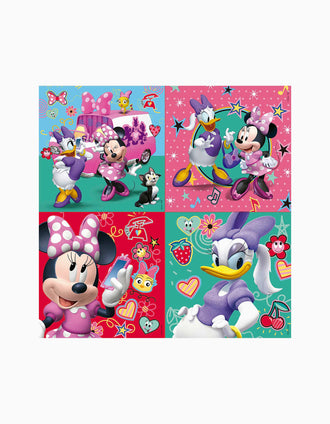Mala com 4 Puzzles Progressivos Disney Minnie