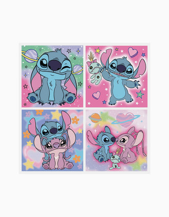Mala com 4 Puzzles Progressivos Disney Stitch