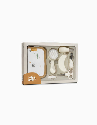 Kit de Higiene 6 Pcs para Bebé Savanna Interbaby, Bege