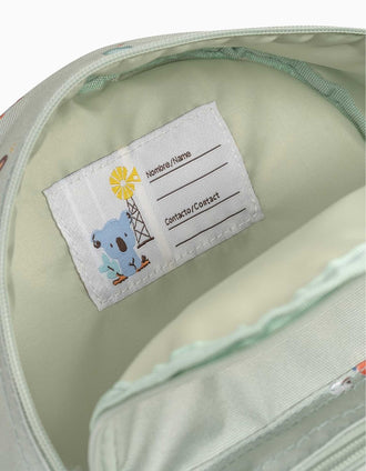 Mochila Infantil Koala Interbaby, Verde