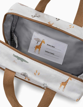 Bolsa Térmica Merienda Savanna Interbaby, Beige