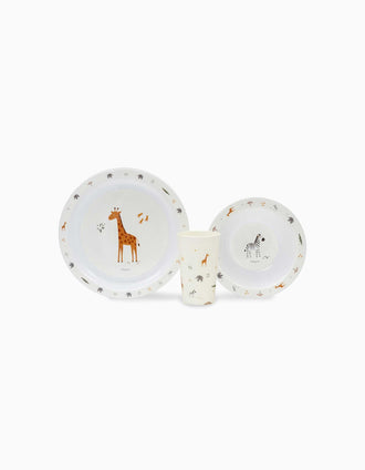 Set Vajilla 3 Piezas Savanna Interbaby 12M+, Beige