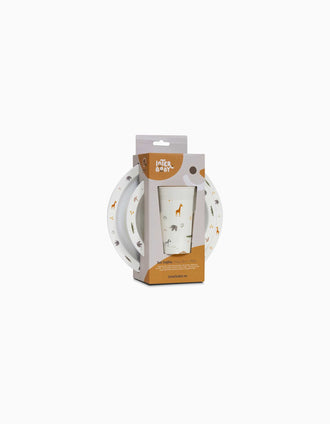 Set Vajilla 3 Piezas Savanna Interbaby 12M+, Beige