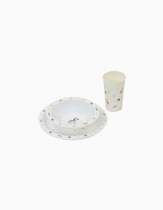 Set Vajilla 3 Piezas Savanna Interbaby 12M+, Beige