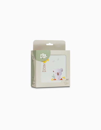 Pack de 3 Fiambreras Koala Interbaby, Verde